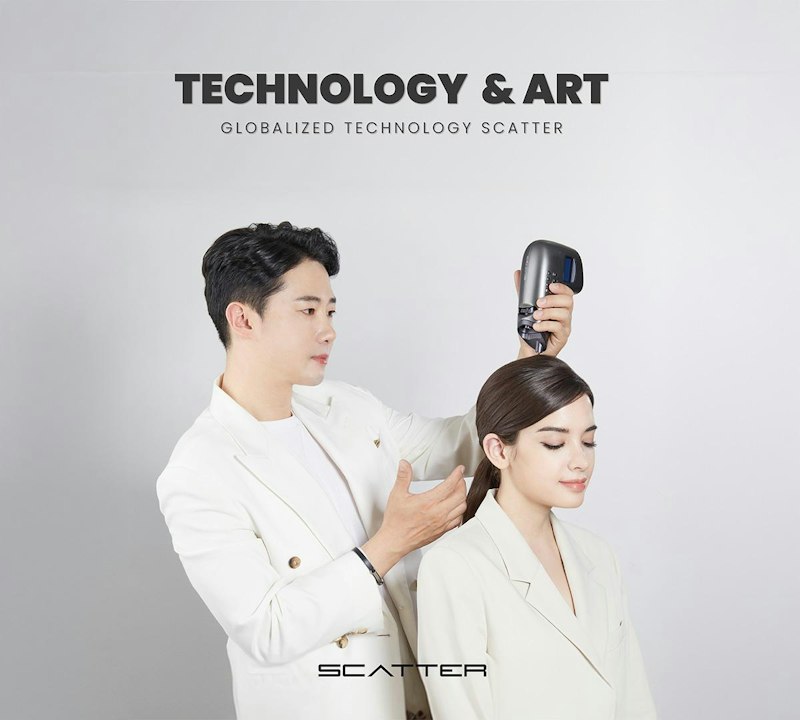 SCATTER LOUNGE江南店の頭皮毒素排出・血行促進ケア施術室