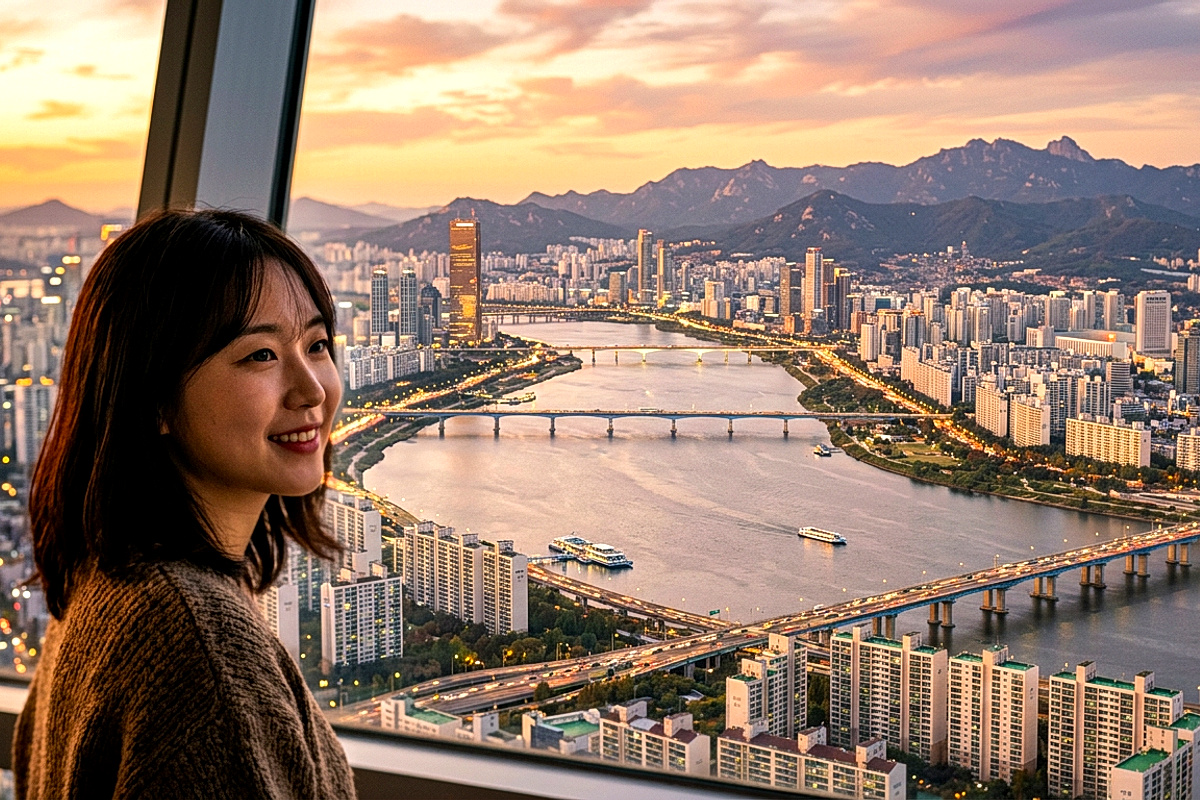 清州空港⇋ソウル高速バス簡単予約サービスの乗り場