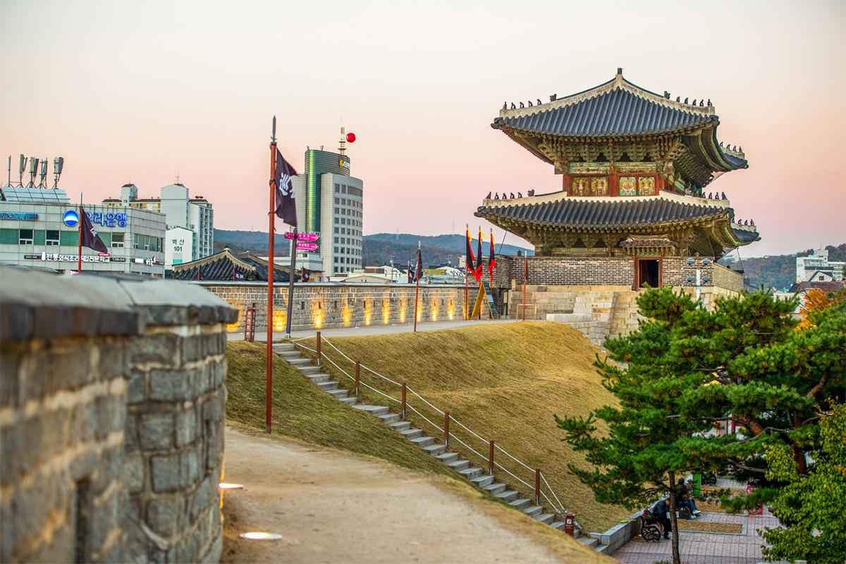 韓国民俗村の朝鮮時代の伝統家屋