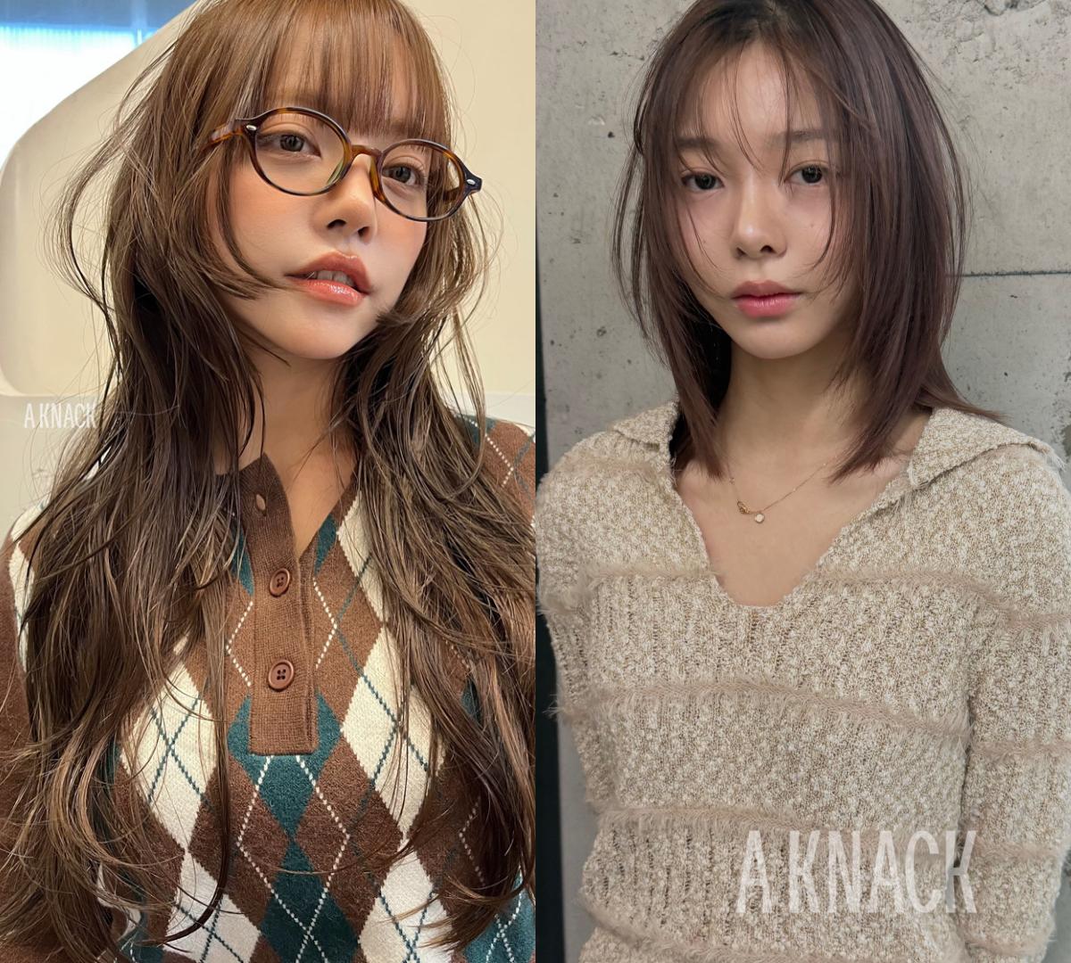AKNACK聖水店のレイヤーカット仕上がりビフォーアフター