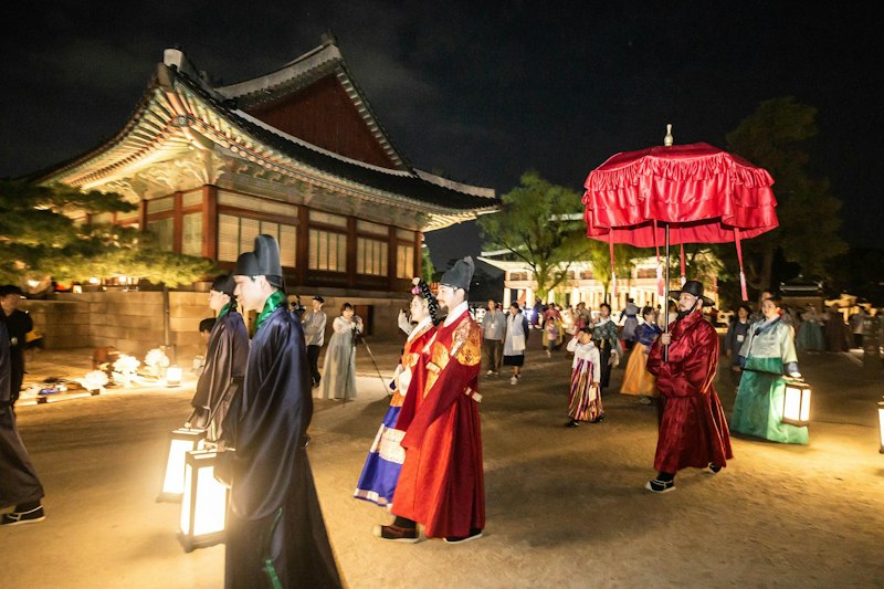 2026年秋 宮中文化祝典 無料イベント 景福宮 韓服宴享の夜景