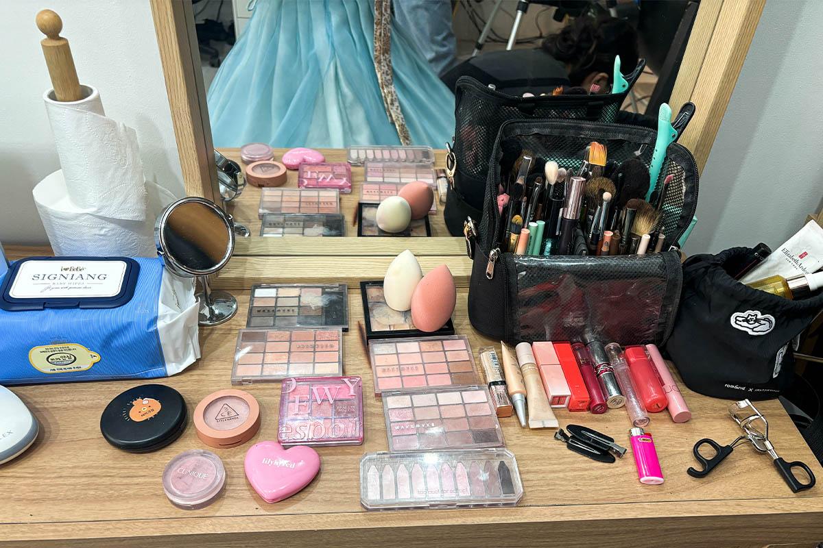 景福宮で朝の韓服スナップ撮影に向かう様子