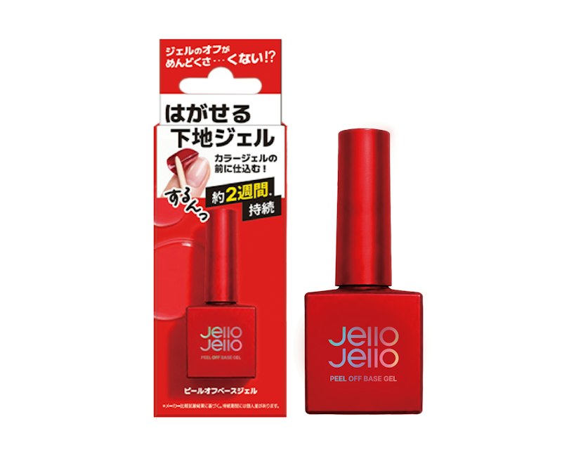 JelloJello(ジェロジェロ) ジェロジェロ ピールオフベースジェル(ピールオフベースジェルのパッケージとボトル)