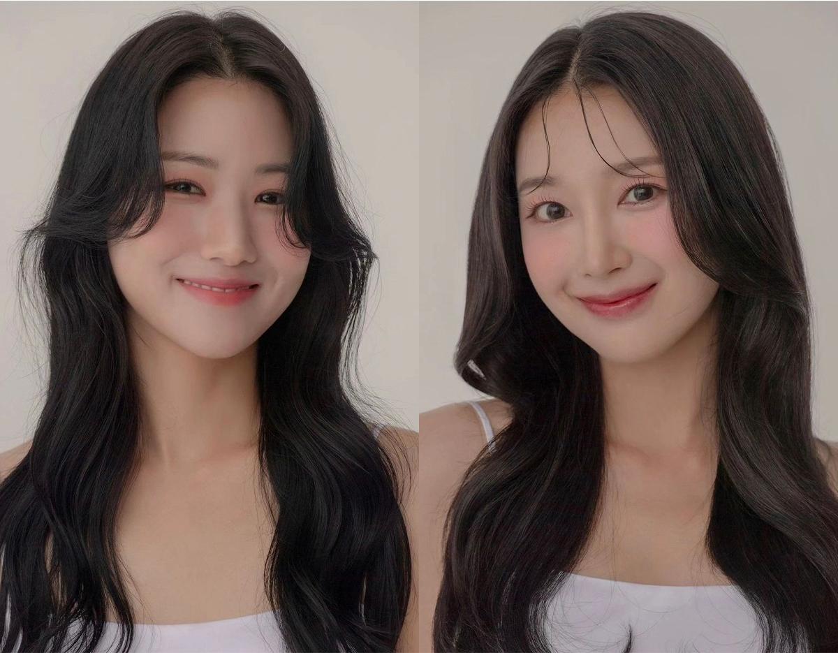 LEEKAJA明洞店で韓国トレンドのヘアスタイルを施術中