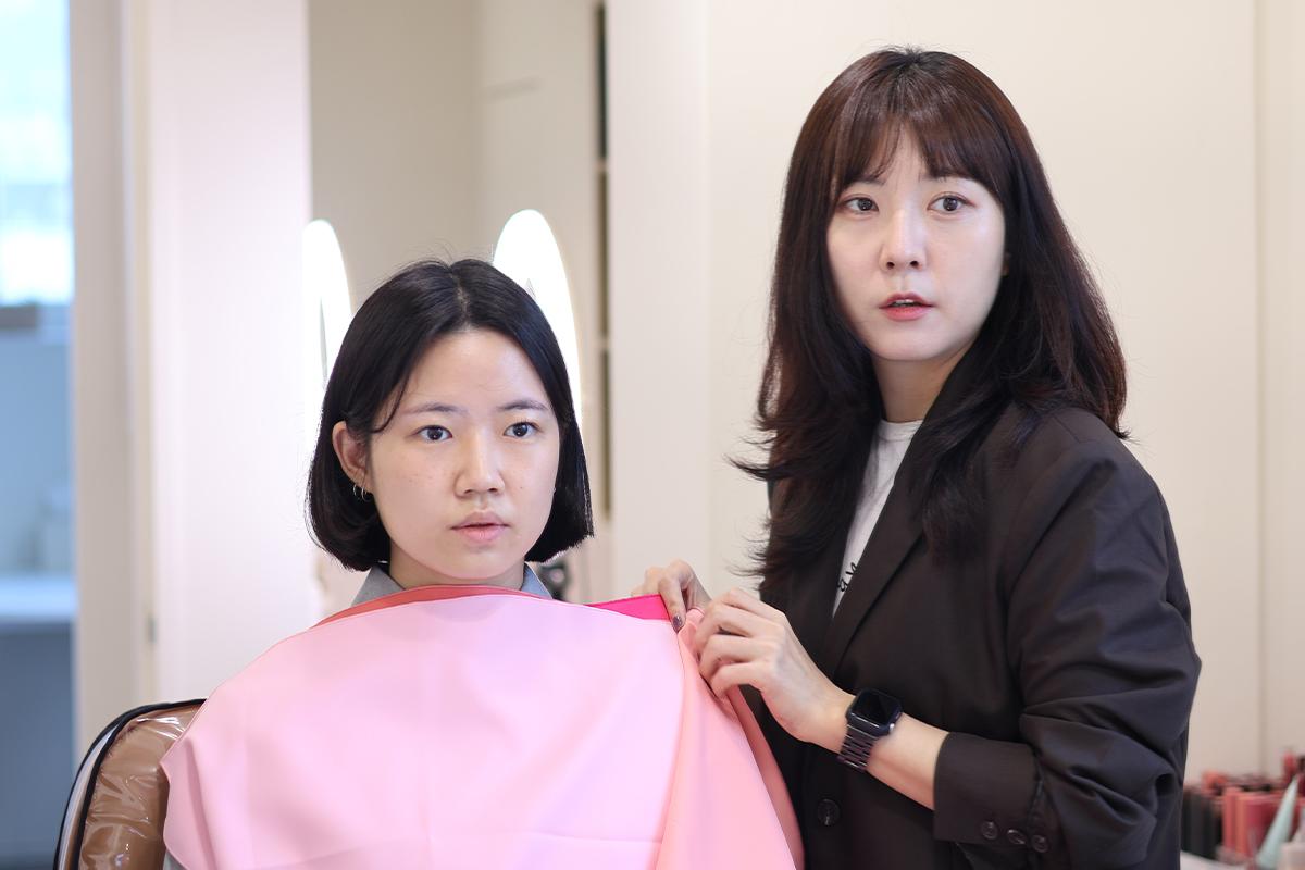 and Allisで韓国風メイクを受けた仕上がり