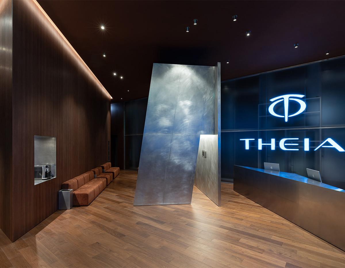 テイアクリニック(TheiA)江南本店の外観と受付エリア