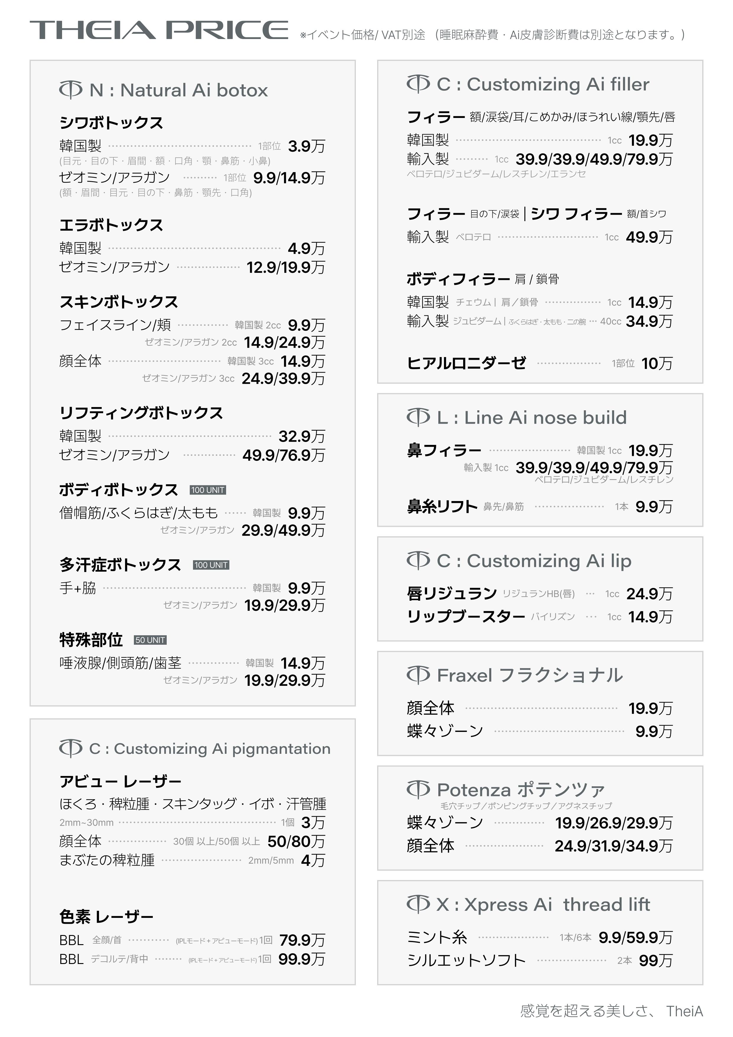 テイアクリニック(TheiA)江南本店のAI肌分析の結果画面