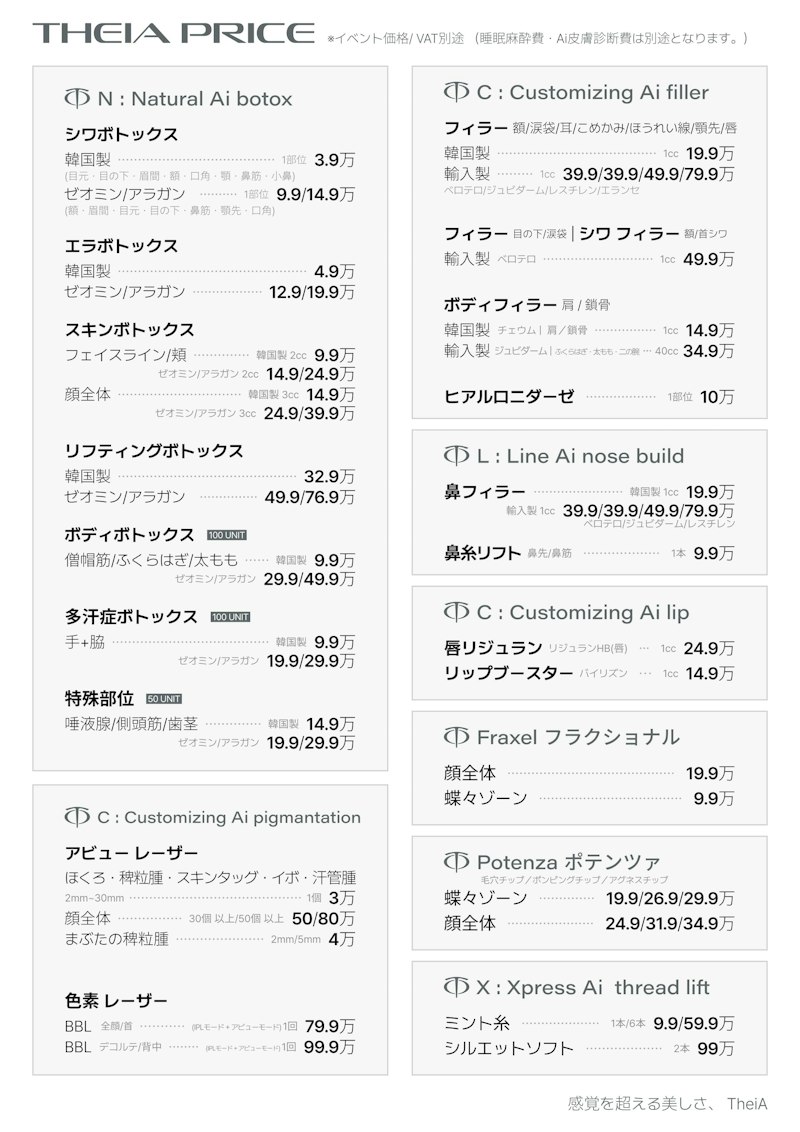 テイアクリニック(TheiA)江南本店のAI肌分析の結果画面