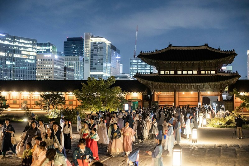 2026年秋 宮中文化祝典 無料イベントの夜間ライトアップ