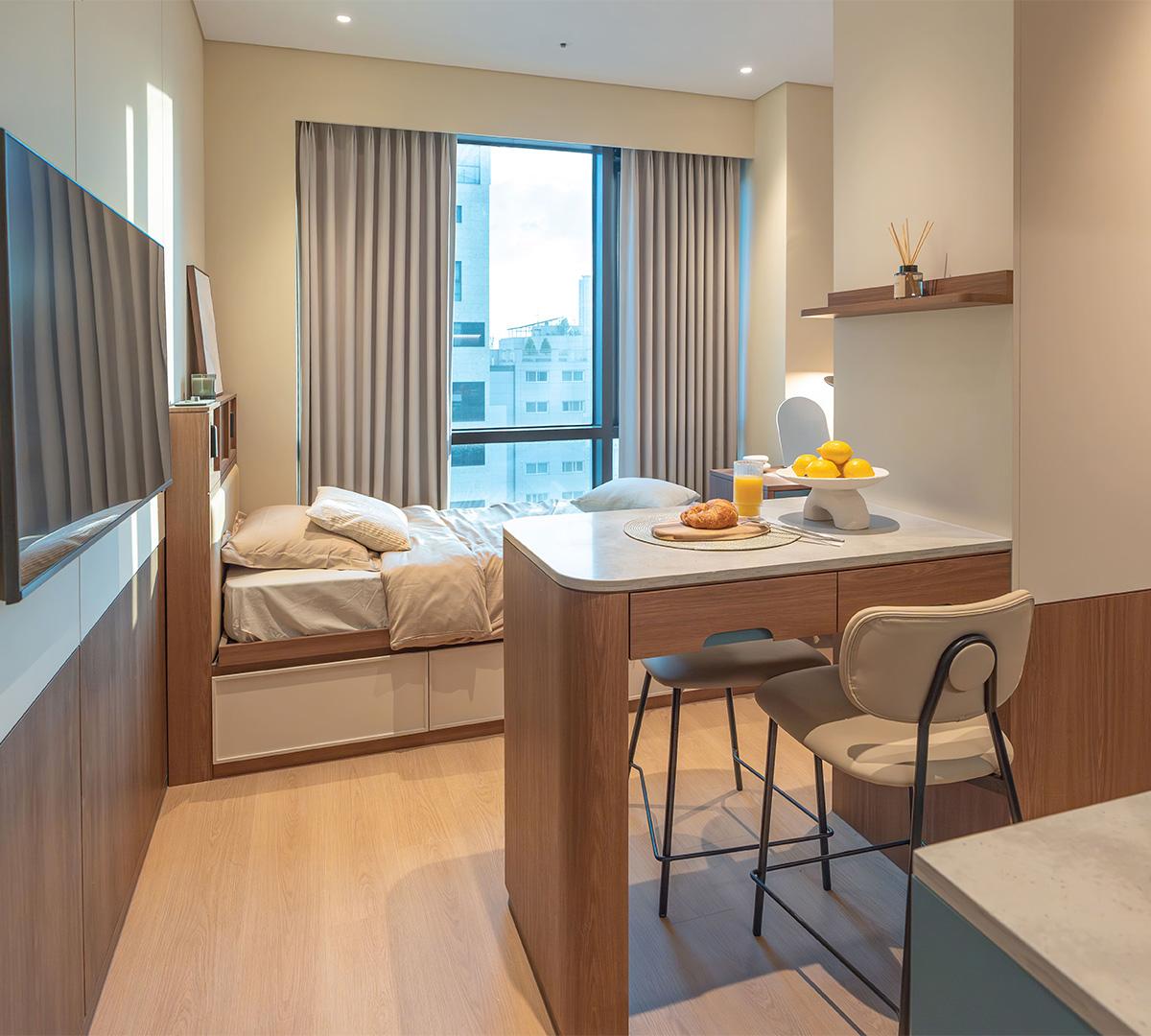 韓国・ソウルの格安短期ステイ Weave Suites Sunyu Parkside 外観