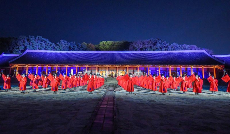 2026春 宮中文化祝典 宗廟祭礼楽 夜間公演の様子