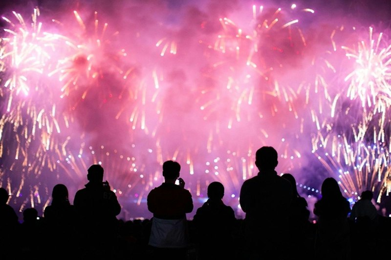 2026年釜山花火大会S席チケットを予約した観覧席エリアの様子