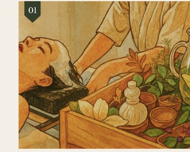THE SEOL:HA 韓屋 弘大の休憩スペースとお茶のサービス