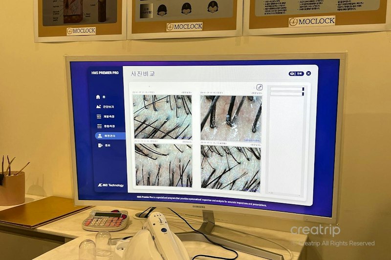 MOCLOCK江南本店のプレミアム頭皮ケアの個室プライベートルーム