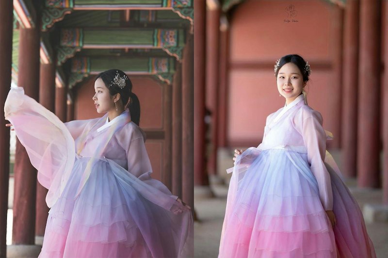 景福宮の韓服体験で人気の唐衣スタイル ARI HANBOK
