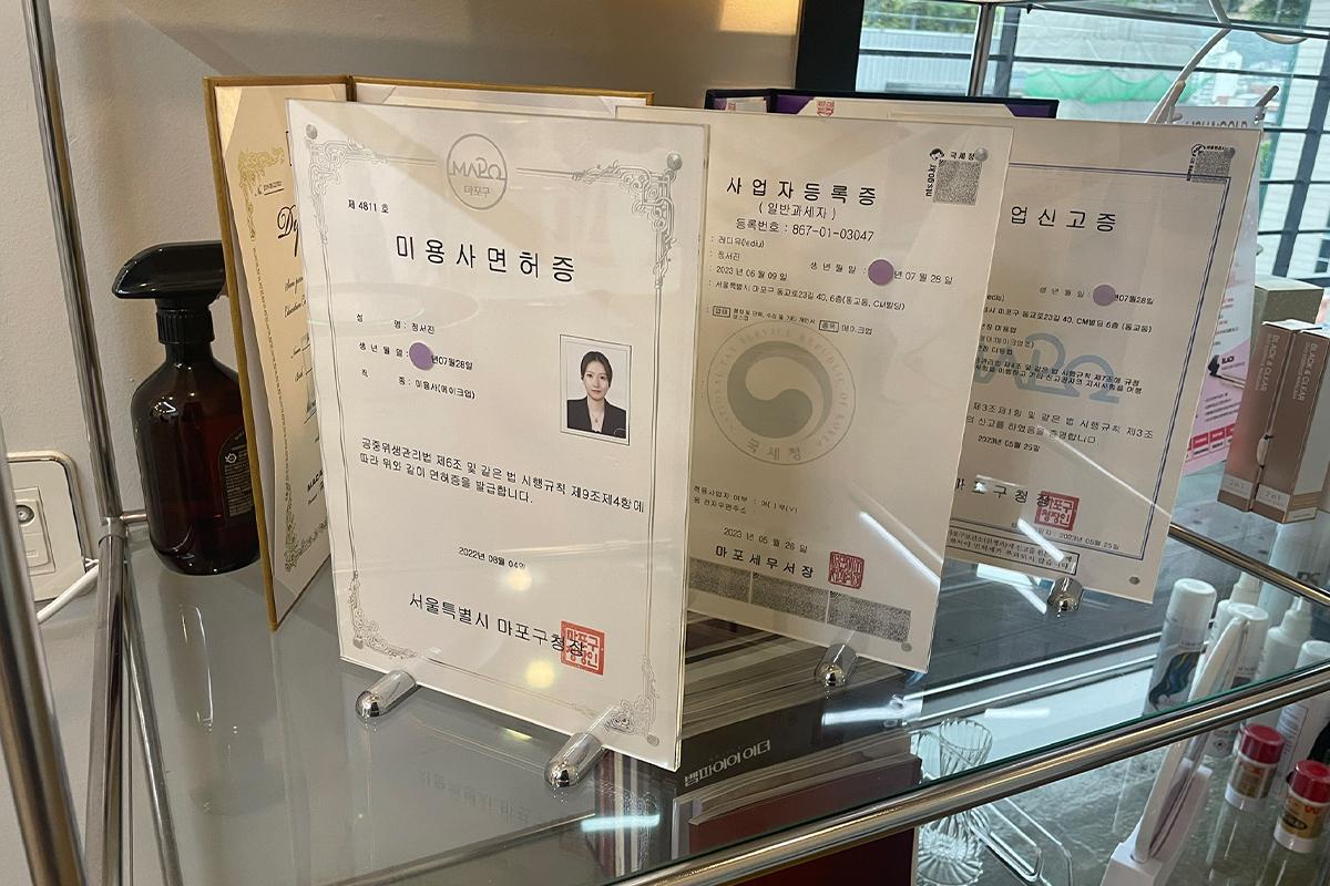弘大で本場の韓国メイクを体験できるledigUのヘアスタイリング