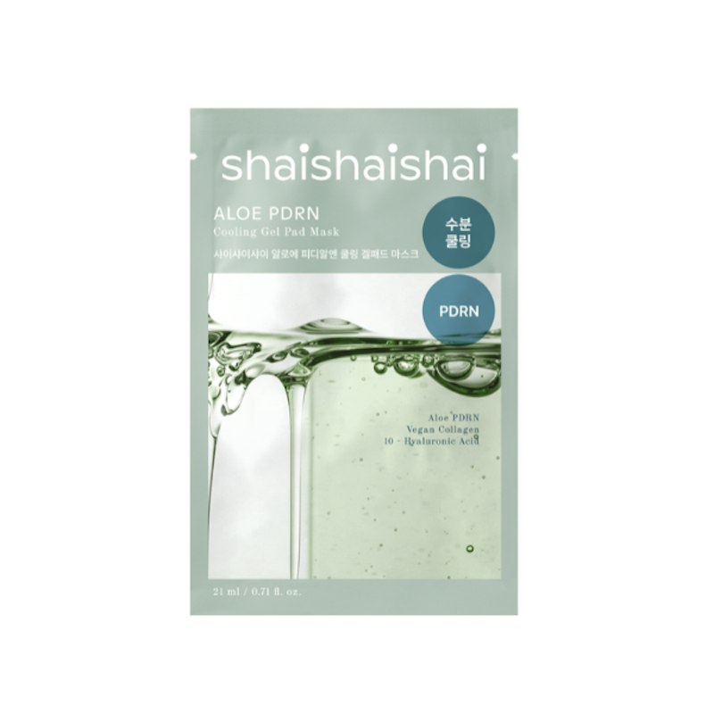shaishaishai〈シャイシャイシャイ〉 ラッキー ウィッシュ キット(アロエPDRN クーリング ジェルパッドマスクのパッケージ)