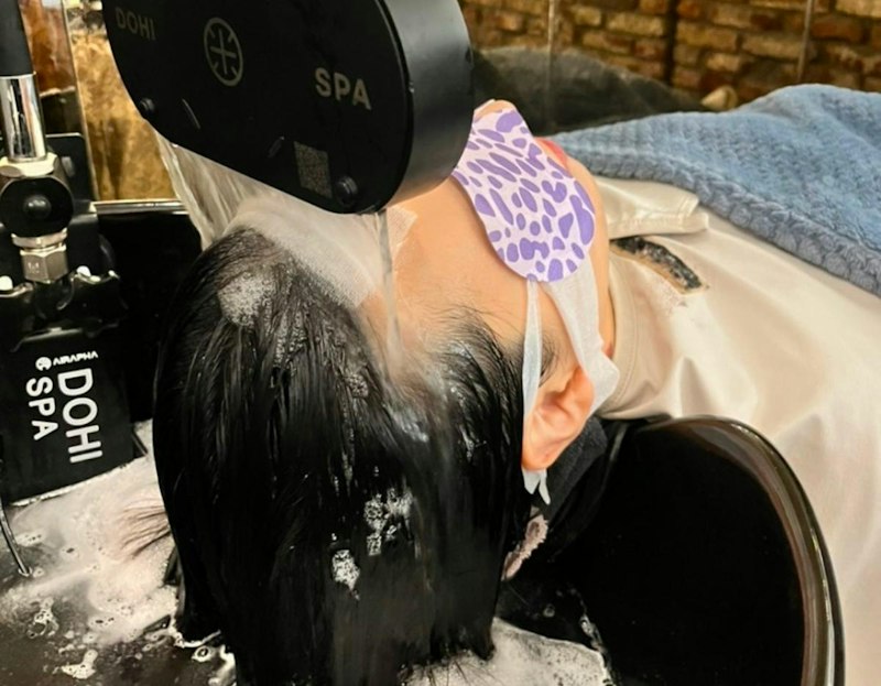 LEEKAJA 龍山I'PARKモール店で韓国美容室予約した仕上がりスタイル