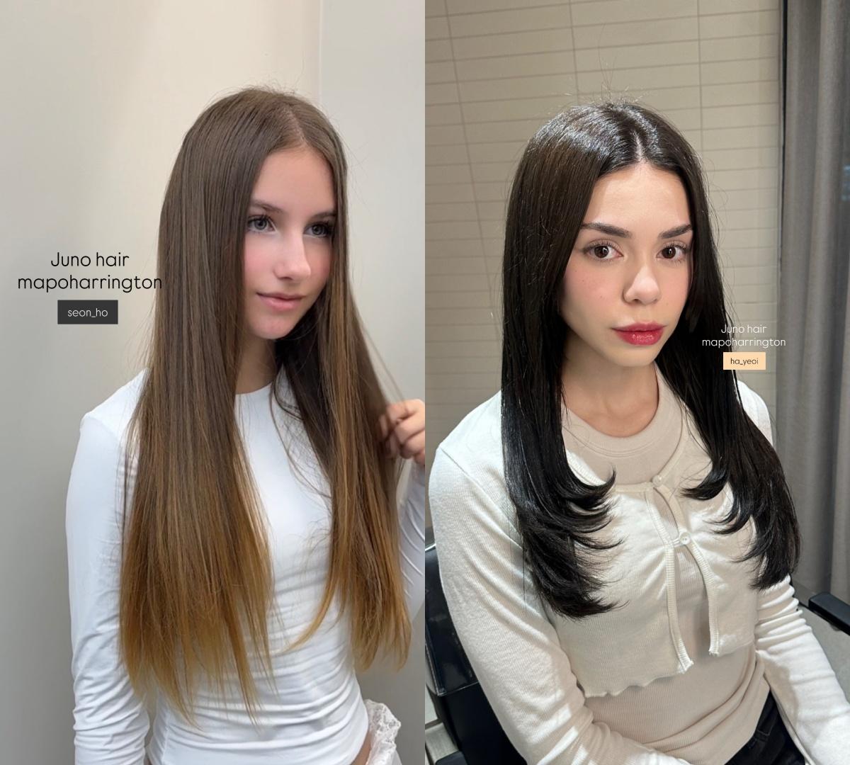 JUNO HAIR 麻浦へリントン店の韓国風パーマ・カラーメニュー