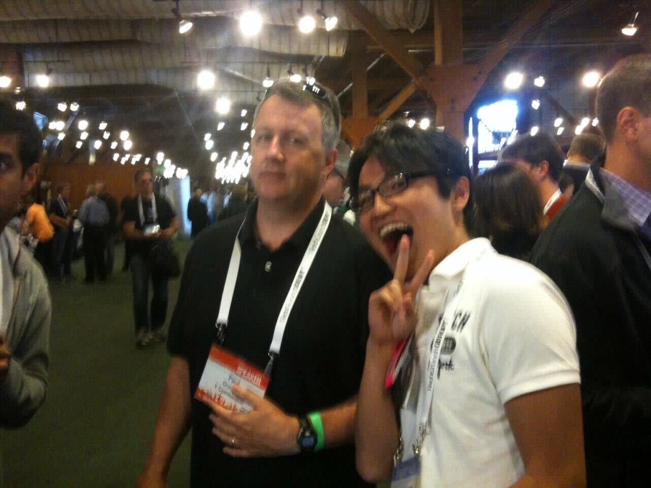 写真左からポール・グレアムさん、福山さん