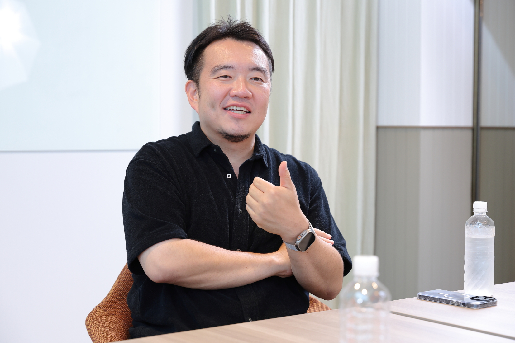 自分の創業当初の役員報酬について話す宮田