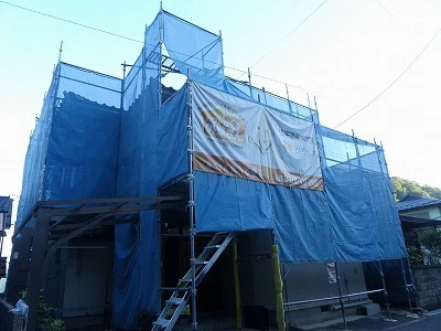 １０月２２日より工事に入りました  亀山南２丁目・Ｈ様邸工事中です　ただいま施工中（ブログ）サムネイル画像