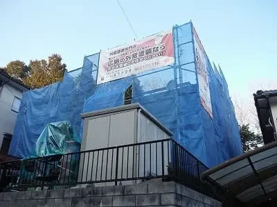 お宅は築２９年『トヨタホーム(株)』さんの鉄骨ラーメン構造２階建ての洋風住宅です安芸高田市・Ｙ様邸工事中ですサムネイル画像