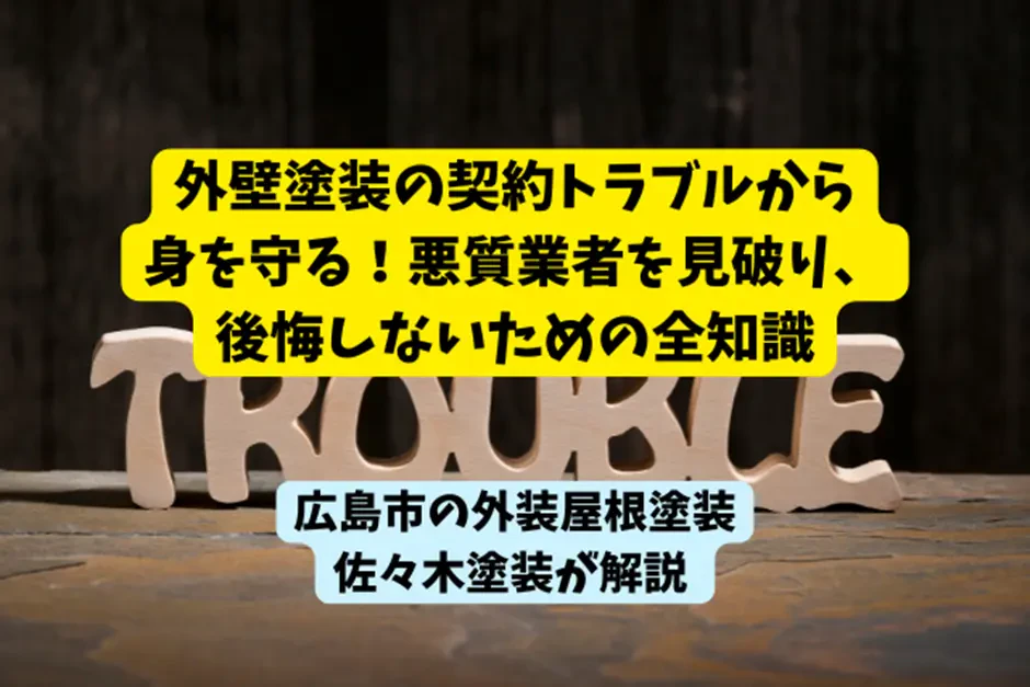 外壁塗装の契約トラブルから身を守る！悪質業者を見破り、後悔しないための全知識サムネイル画像