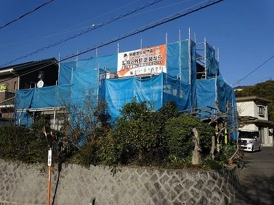 １１月１０日より工事に入りました 口田南６丁目・Ｔ様邸工事中です　ただいま施工中（ブログ）サムネイル画像