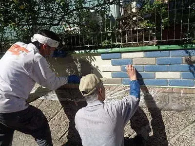 外構部にカルセラを貼りましたサムネイル画像