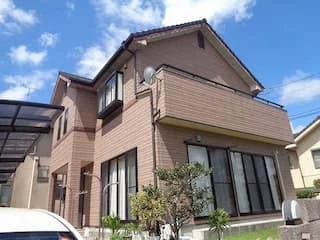 築１９年、木造２階建ての洋風住宅です。広島市安佐北区口田南・Ｋ様邸サムネイル画像