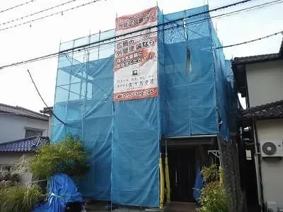 Ｓ様のお宅は築４２年、木造(在来工法)２階建ての住宅です。屋根はスレート瓦。可部東・Ｓ様邸工事中ですサムネイル画像