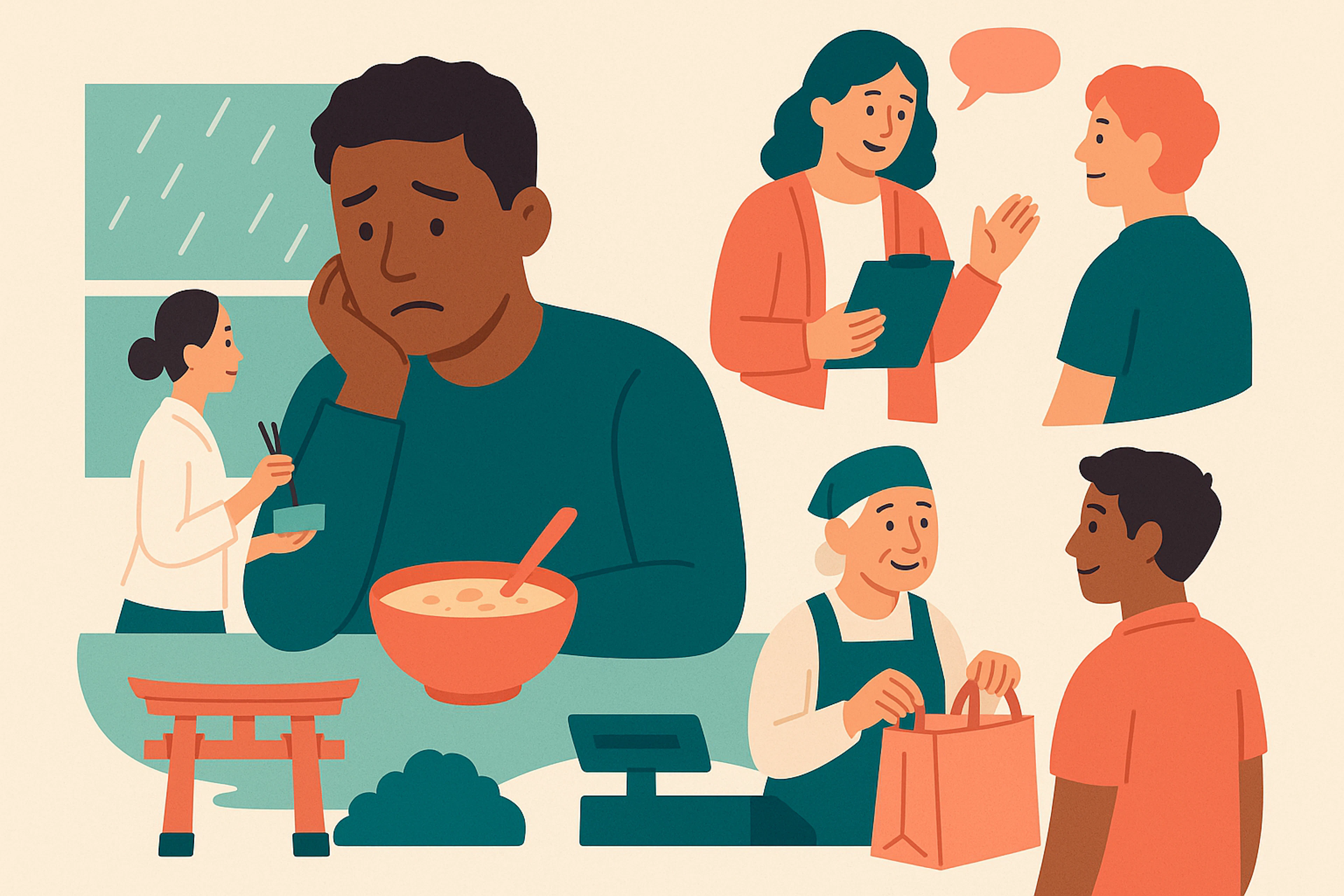 Homesick in Japan? Comfort Food First, Then Real Help