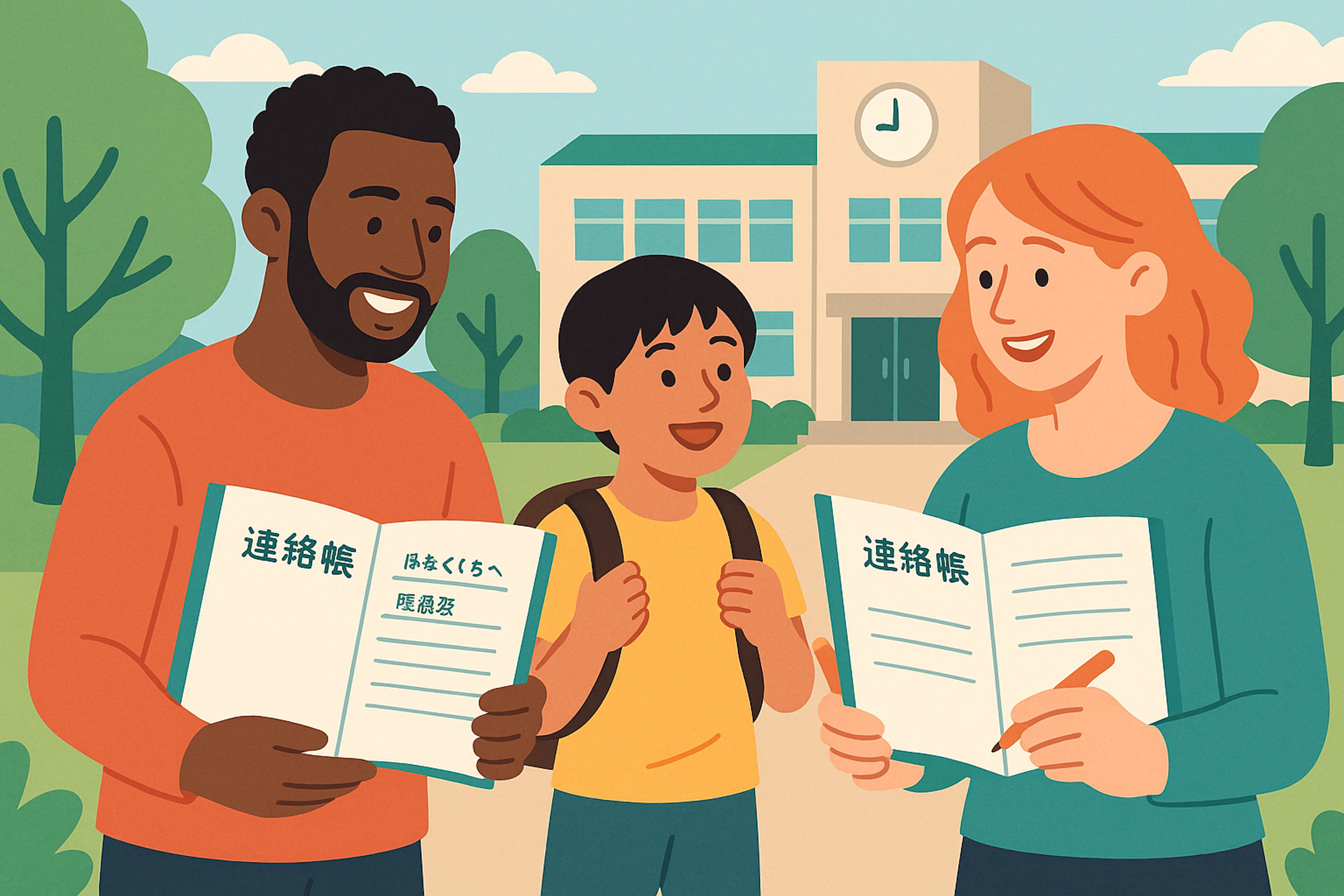 Renrakucho: Plantillas japonesas para el cuaderno de comunicación escolar de padres extranjeros