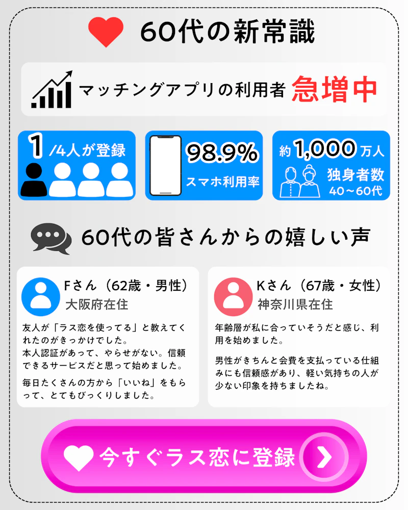 60代向けCVバナー