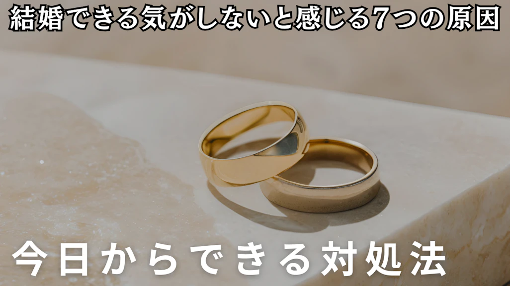 結婚できる気がしないと感じる7つの原因と今日からできる対処法