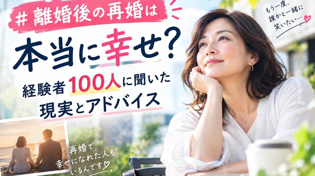 離婚後の再婚は幸せ?40代・50代・60代の実話と再婚できる時期