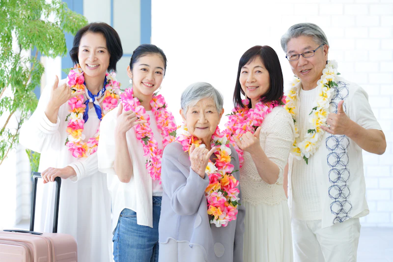 家族 老夫婦
