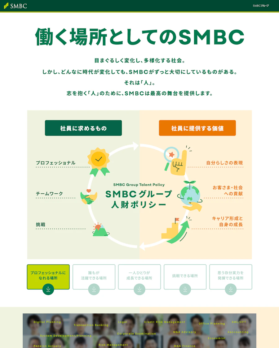 三井住友銀行の人的資本施策と働く環境