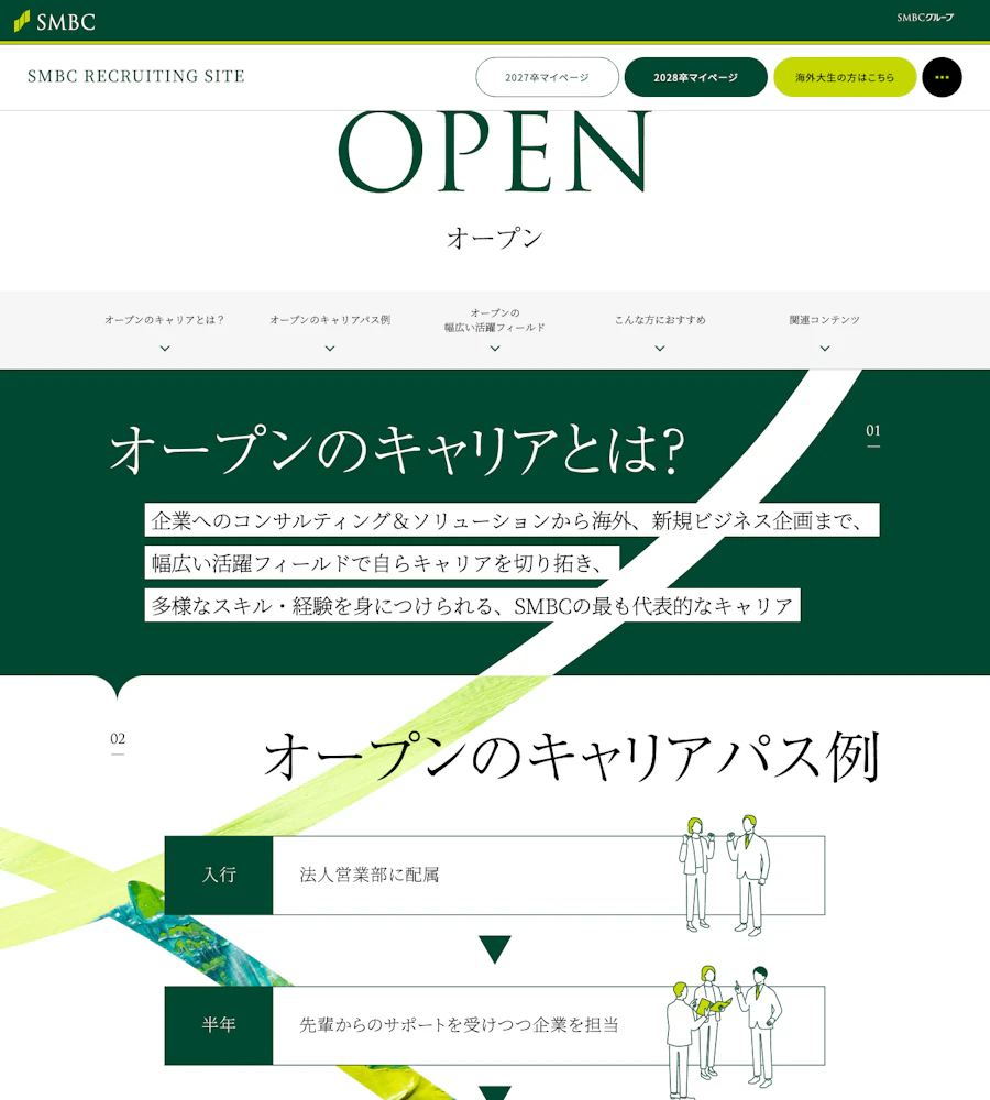 三井住友銀行のオープンコース紹介