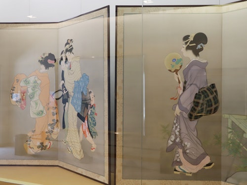 上村松篁 「仙翁」 木版（散華） 文化勲章 ぎょうぎょうしく 勲三等