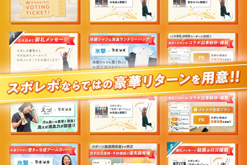 スポレボクラファンリターンの例