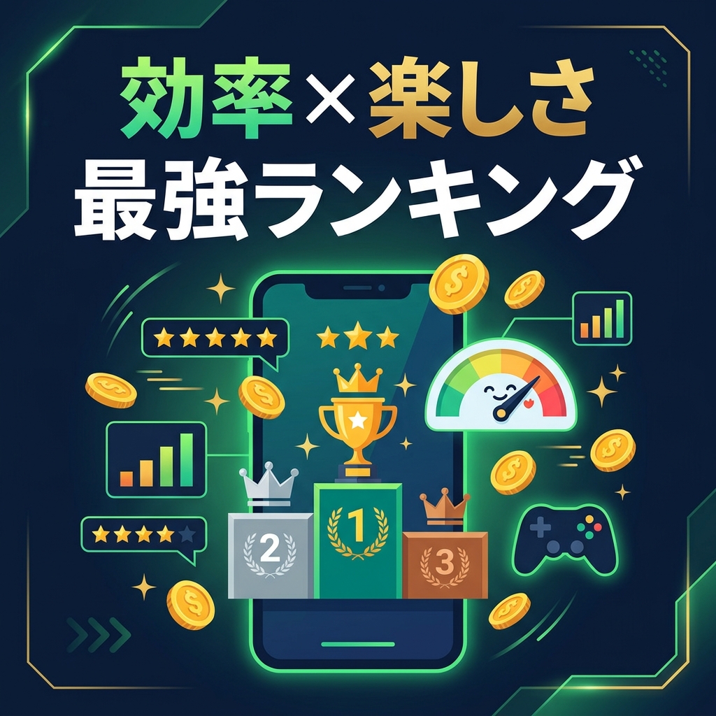 稼ぎやすくて面白いポイ活アプリはどれ？効率×楽しさの最強バランスランキング