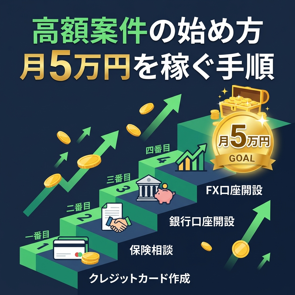 【完全ガイド】ポイ活高額案件の始め方｜月5万円を稼ぐ具体的手順と注意点