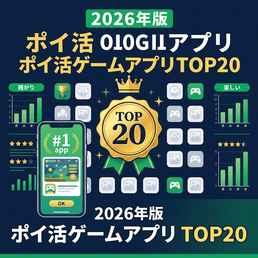 【2026年版】ポイ活ゲームアプリおすすめランキングTOP20｜稼ぎやすさ×楽しさ徹底比較