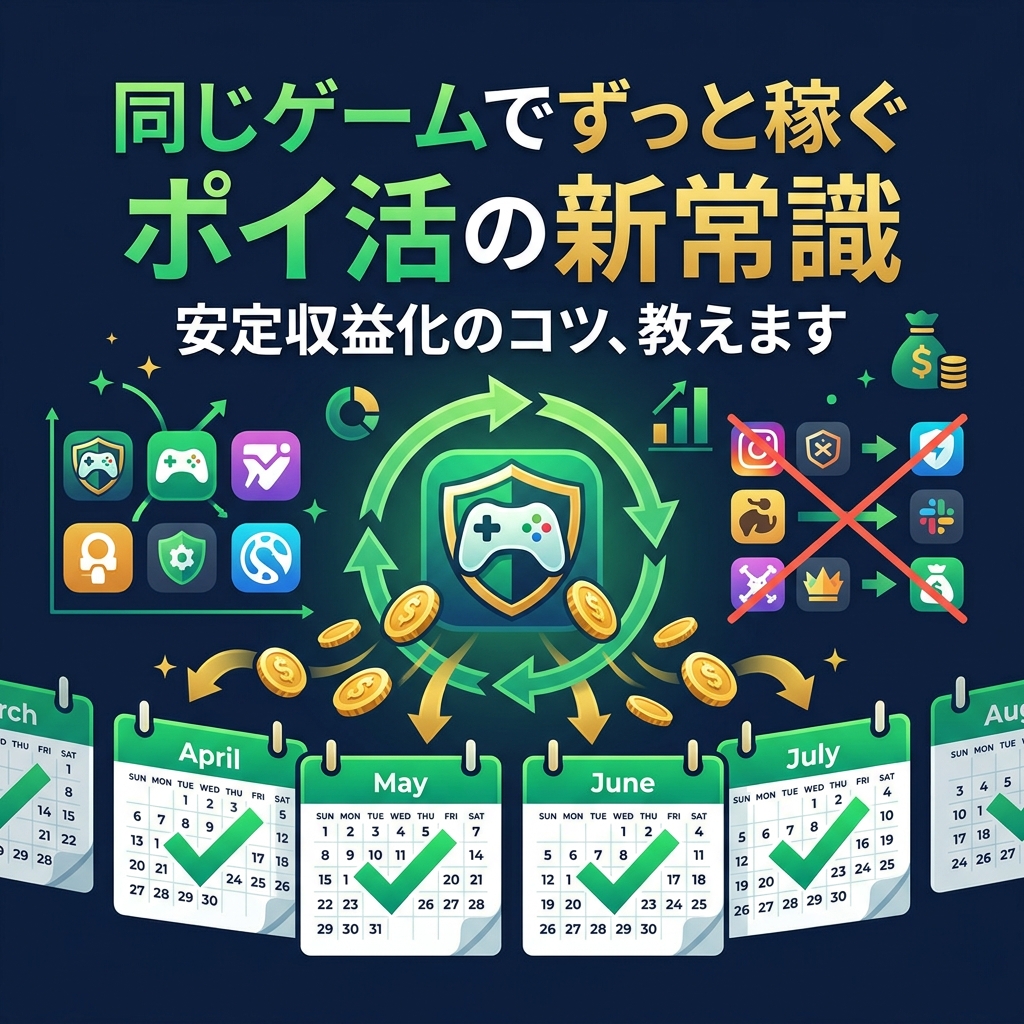 毎回ルールを覚えるのが面倒？同じゲームでずっと稼げるポイ活の新常識