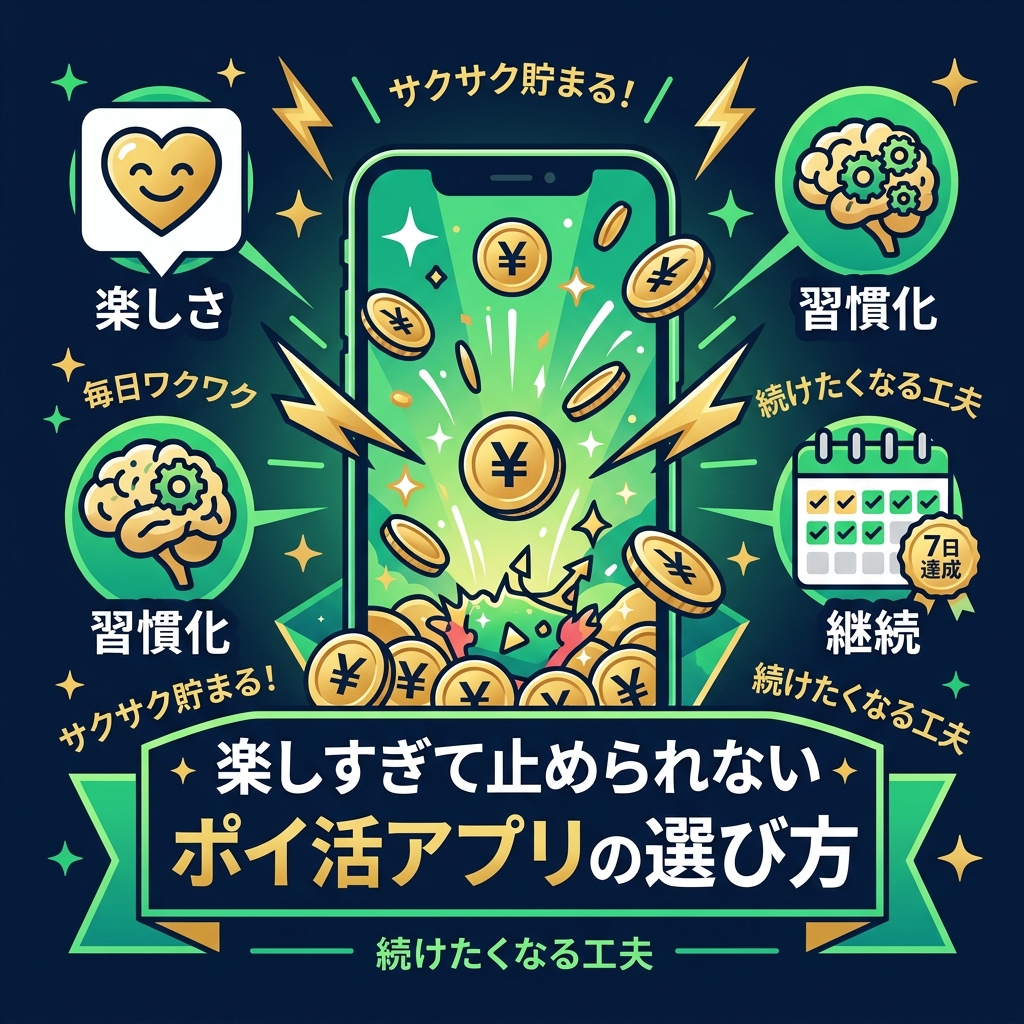 楽しすぎて止められないポイ活｜飽きないアプリの選び方と習慣化テクニック