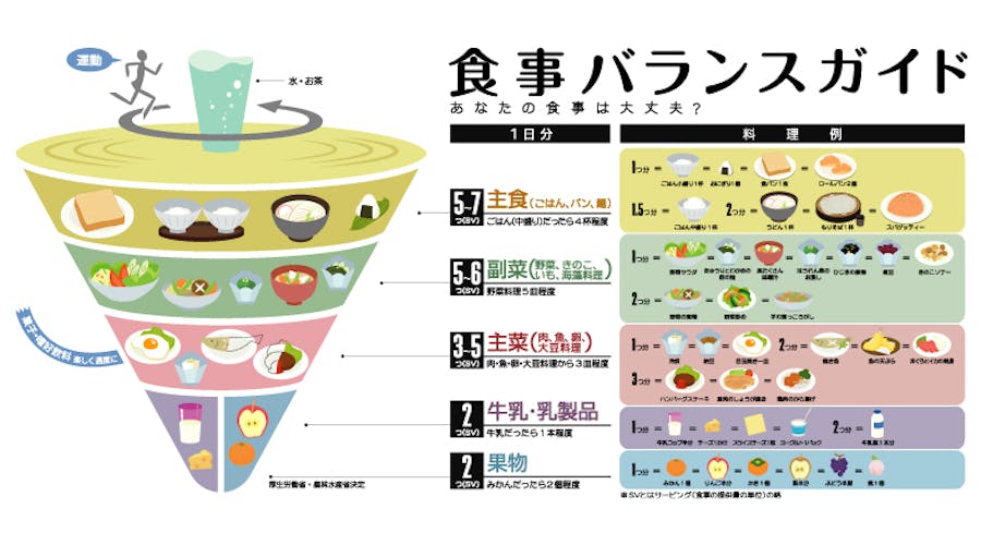 健康的な食生活ってなに？食事バランスガイドを活用しよう