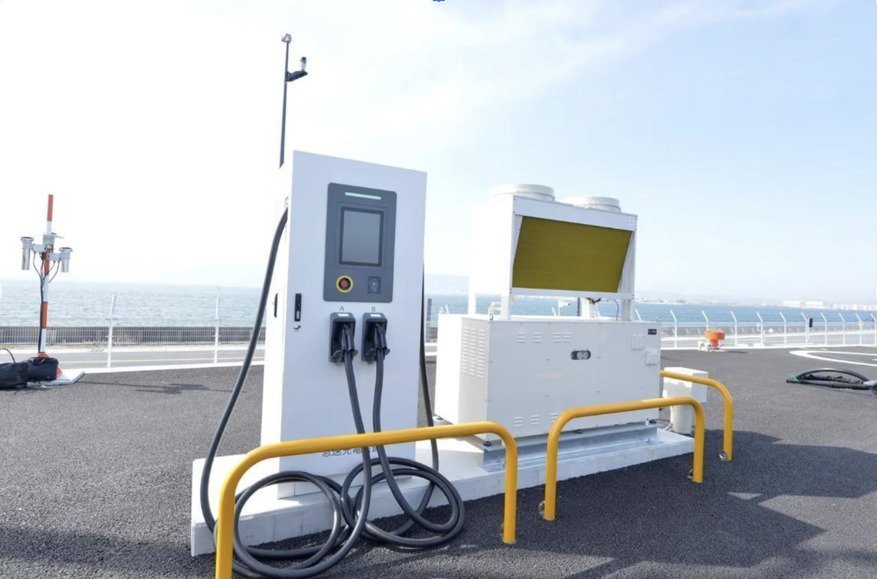 空飛ぶクルマの急速充電設備