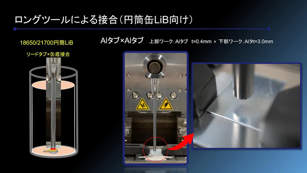 ロングツールによる接合